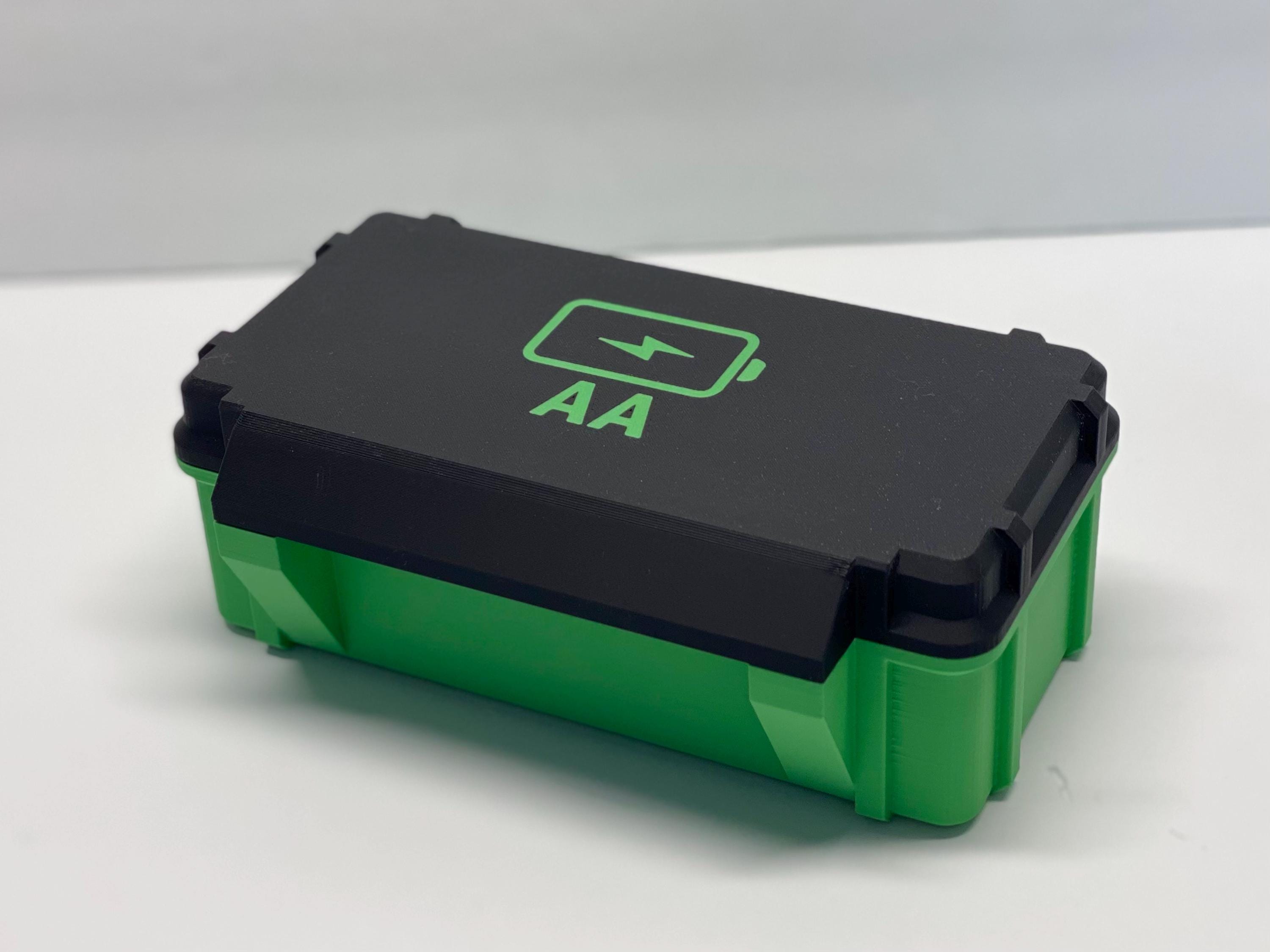 Prepper Grab Box 48 AA/AAA Battery Magnetic Storage Box - Magnetic Closure, Box for ...