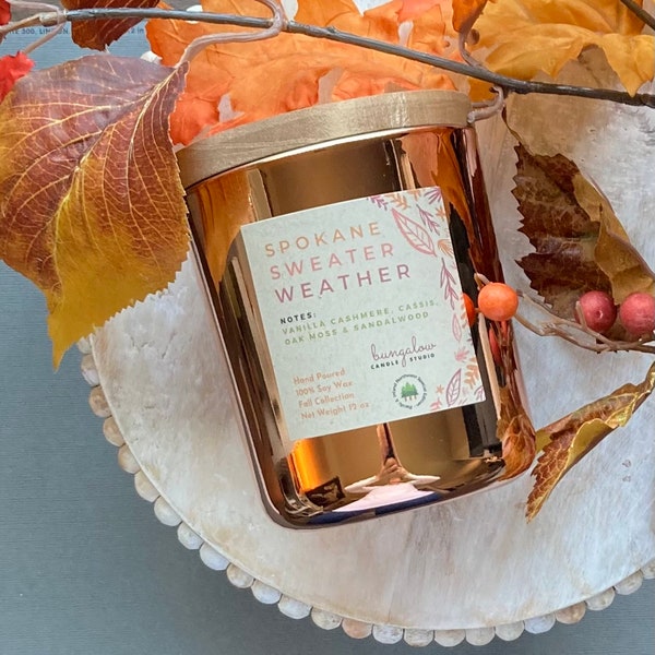 Sweater Weather Candle Etsy