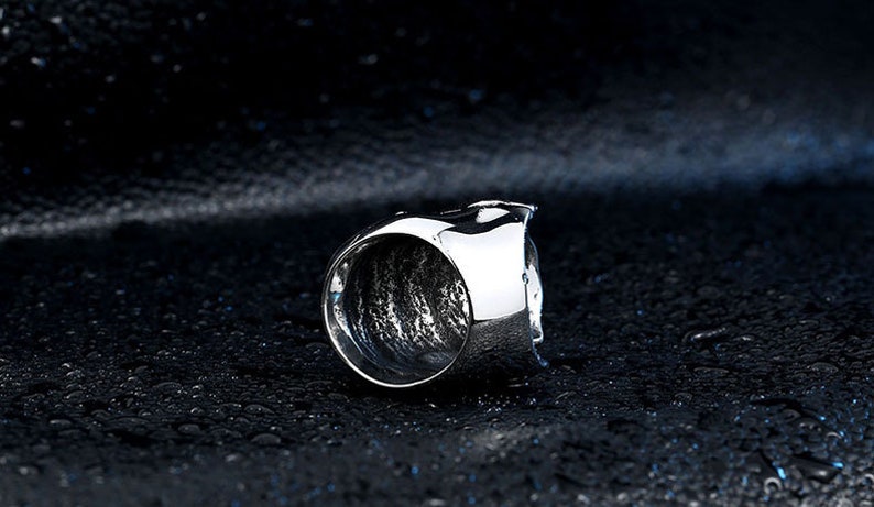 silver ring Stainless steel men ring band ring skull rings men/'s ring accessories jewelry retro men ring unisex ring handmade