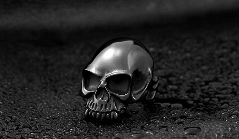 Vintage Tribal Flower Skull Stainless Steel Men's Ring Silver/Black/Gold/Blue Vintage Tribal Flower Skull Stainless Steel Men's Ring Silver/Black/Gold/Blue
