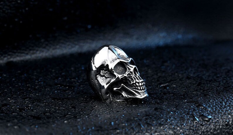 silver ring Stainless steel men ring band ring skull rings men/'s ring accessories jewelry retro men ring unisex ring handmade