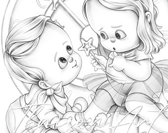 Coloring Pages And Books Clipart And Digital Paper By Thaisonart
