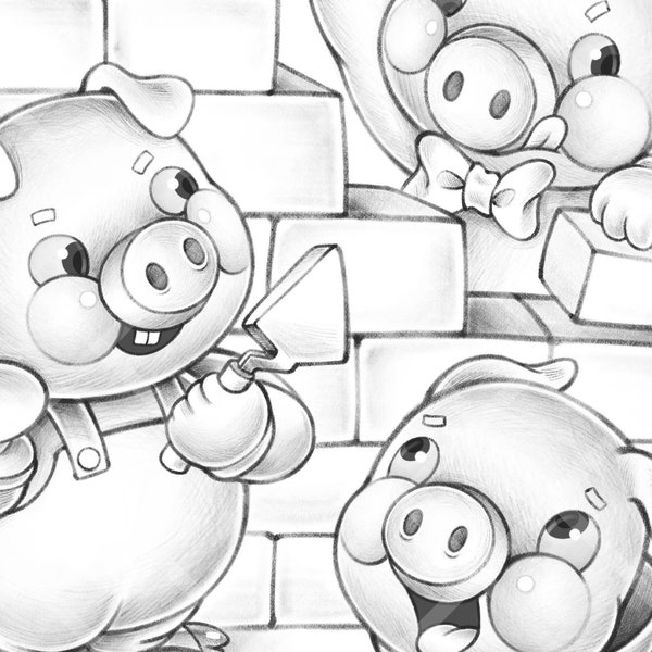 Three Little Pigs - Etsy