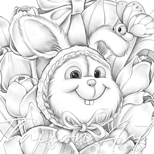  4500 Coloring Pages Bunnies Printable  HD