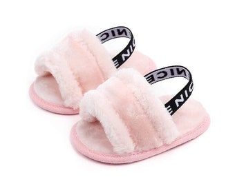 newborn fuzzy slippers