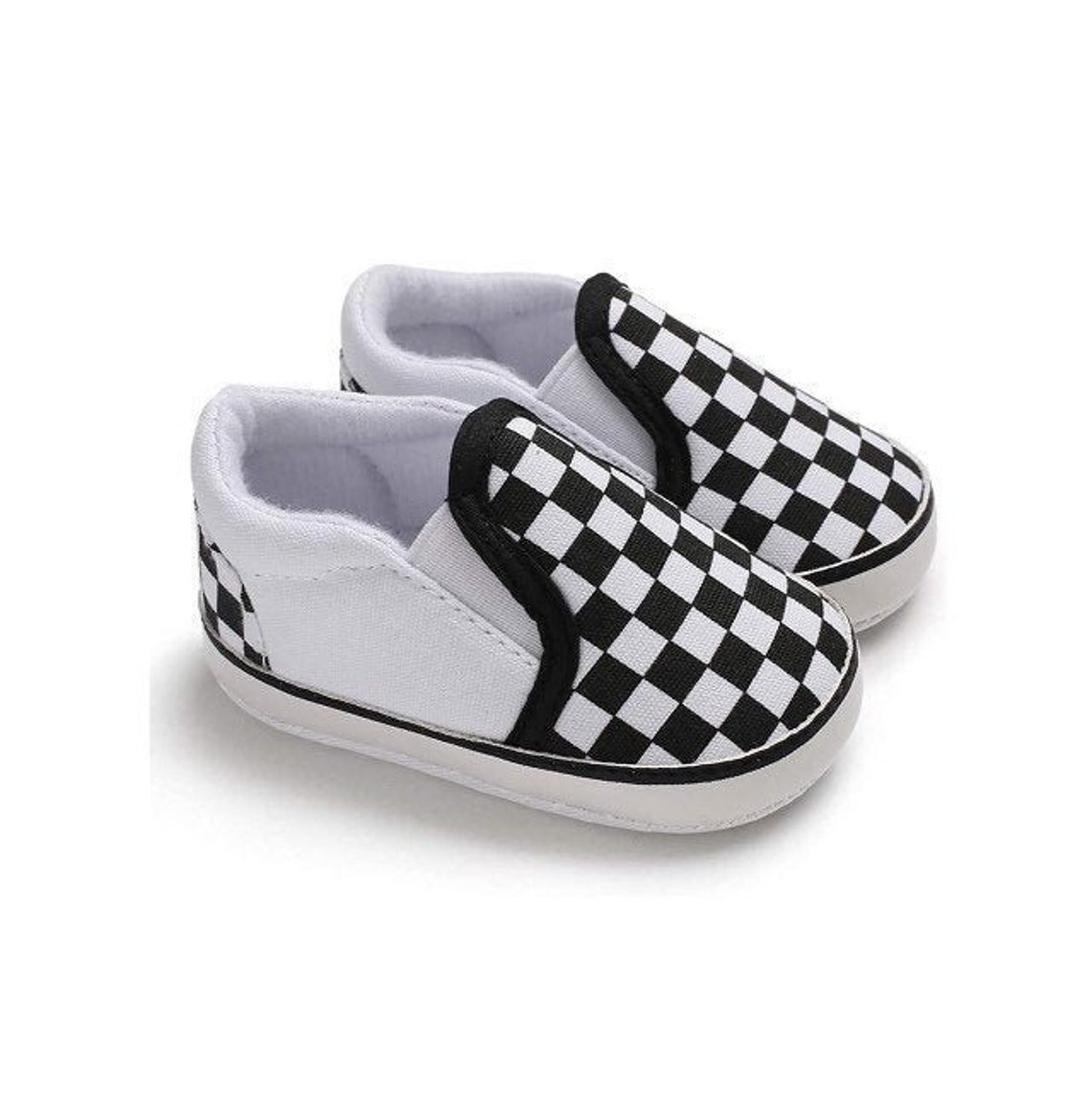 018 Months Vans Dupe Unisex Baby Canvas Shoes Soft Sole Etsy