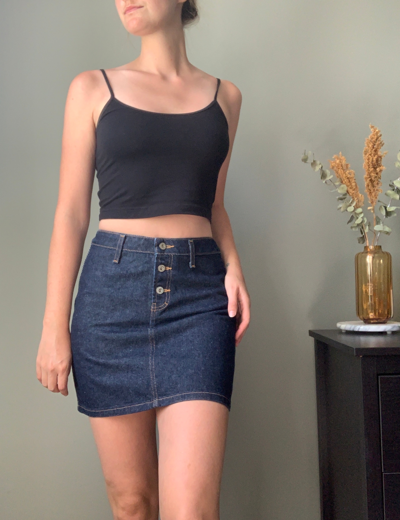 Vintage Y2K Denim Skirt / 2000s Jean Mini Skirt / Vintage Y2K Etsy