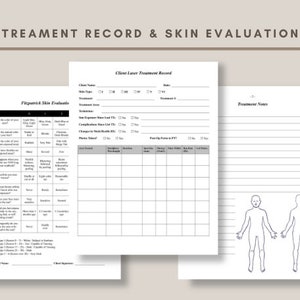 Skin Repair 337 Form Example Laser Treatment Template Forms - Etsy