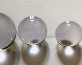 Precision Clear Glass Spheres/Marbles 30-50mm