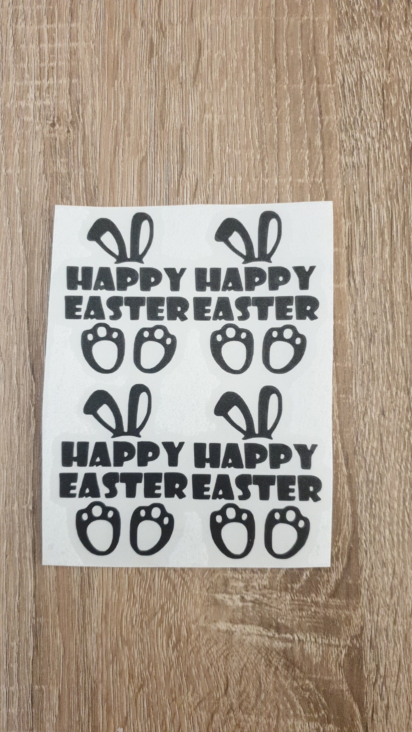 8 X Happy Easter Bunny Vinyl Decal Stickers Etsy
