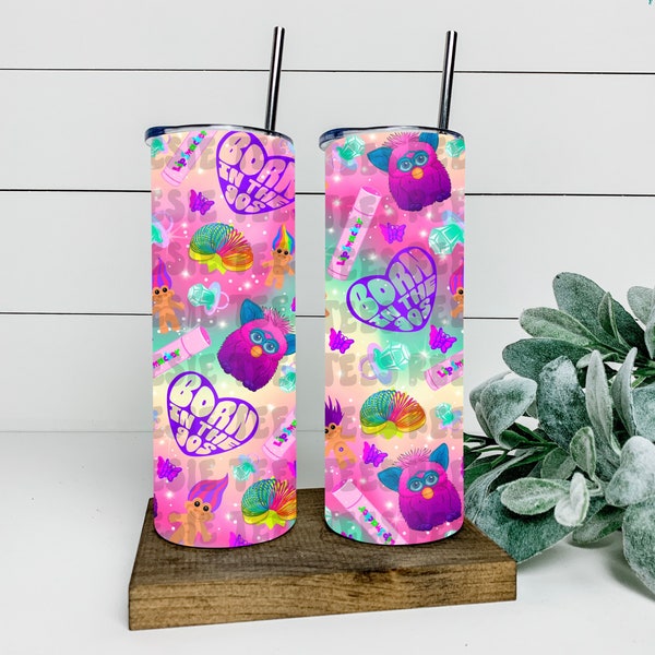 Born in the 90s png for sublimation tumblers, 90s designs, 90s clip art, instant download, digital download, troll dolls png, jpeg, furbie