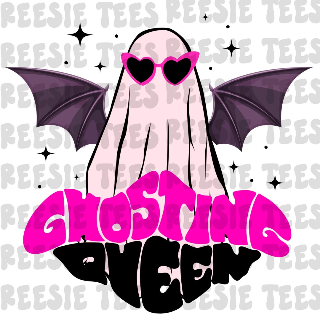 Ghosting Queen Png for Sublimation, Screen Print Transfers, Instant