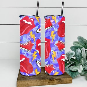Rock N Roll png for sublimation tumblers, instant download, digital download, jpeg, 20 oz tumblers, punk png, rock png
