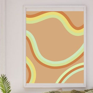 Boho Rainbow Wall Art Nursery Neutral Printable Wall Art, Boho Wall Prints Art Abstract Vibe, Boho Rainbow Kids Instant Download