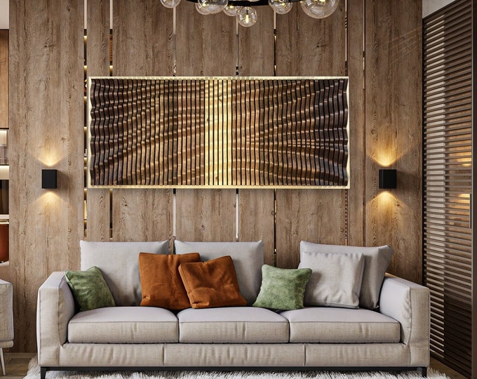 Large Unique Modern Wood Wall Art, Wood Sculpture Art, Wood Wall Art Decor