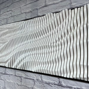 Luxury Parametric Wall Art, Unique Textured wall art, 100% Solid Wood Wall Panel, Sound Diffuser Art, Nature Wood Wall Art, Acoustic Panel
