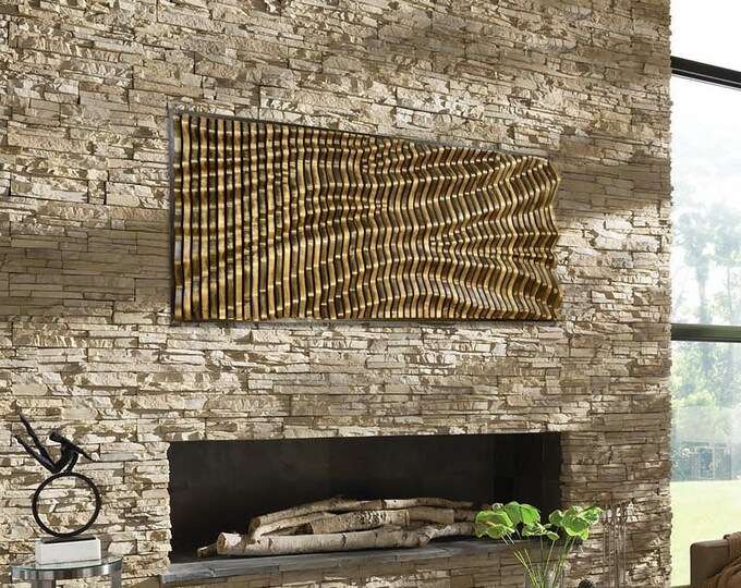 Wood Sound Wave Art, Wood Wall Art, Wood Wall Panel, Acoustic Panel, 3D Wood Wall Panels, Wood Sound Diffuser, Wood Wall Decor, Wood Panel,