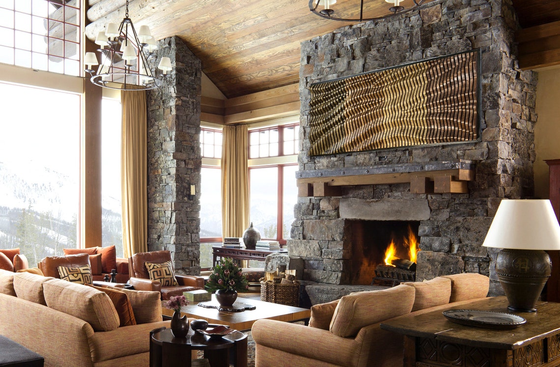 Living Room Wood Wall Decor, Rustic Home Decor, Wood Wall Art, Abstract ...