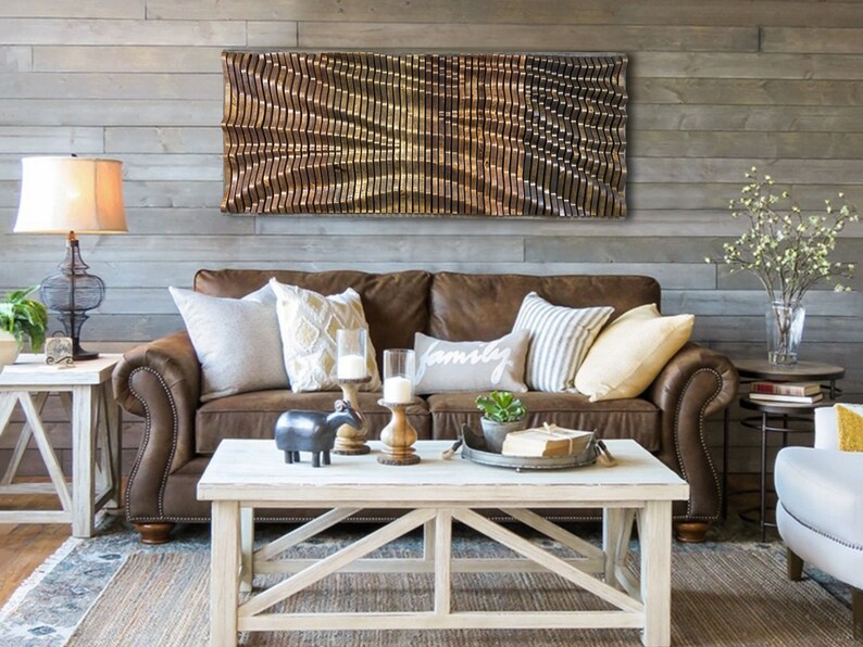 Living Room Wood Wall Decor Rustic Home Decor Wood Wall Art Etsy