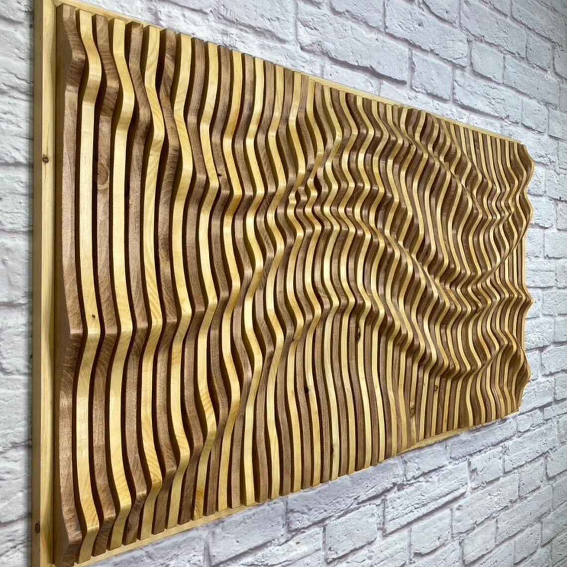 Exclusive Nature Wood Wall Art Wood Wall Panel Decor Living | Etsy
