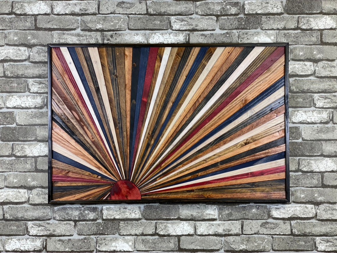 Colorful Abstract Wall Art Wood Wall Sculpture Wood Wall Etsy
