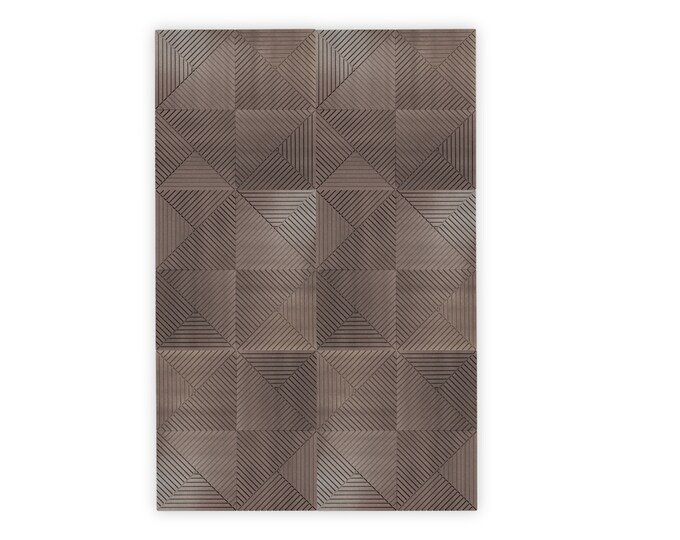 Architectural Wall Panels - Geometric Acoustic Wall Panels - Customizable Options Available - Unfinished Design - Paintable - MDF Wood.