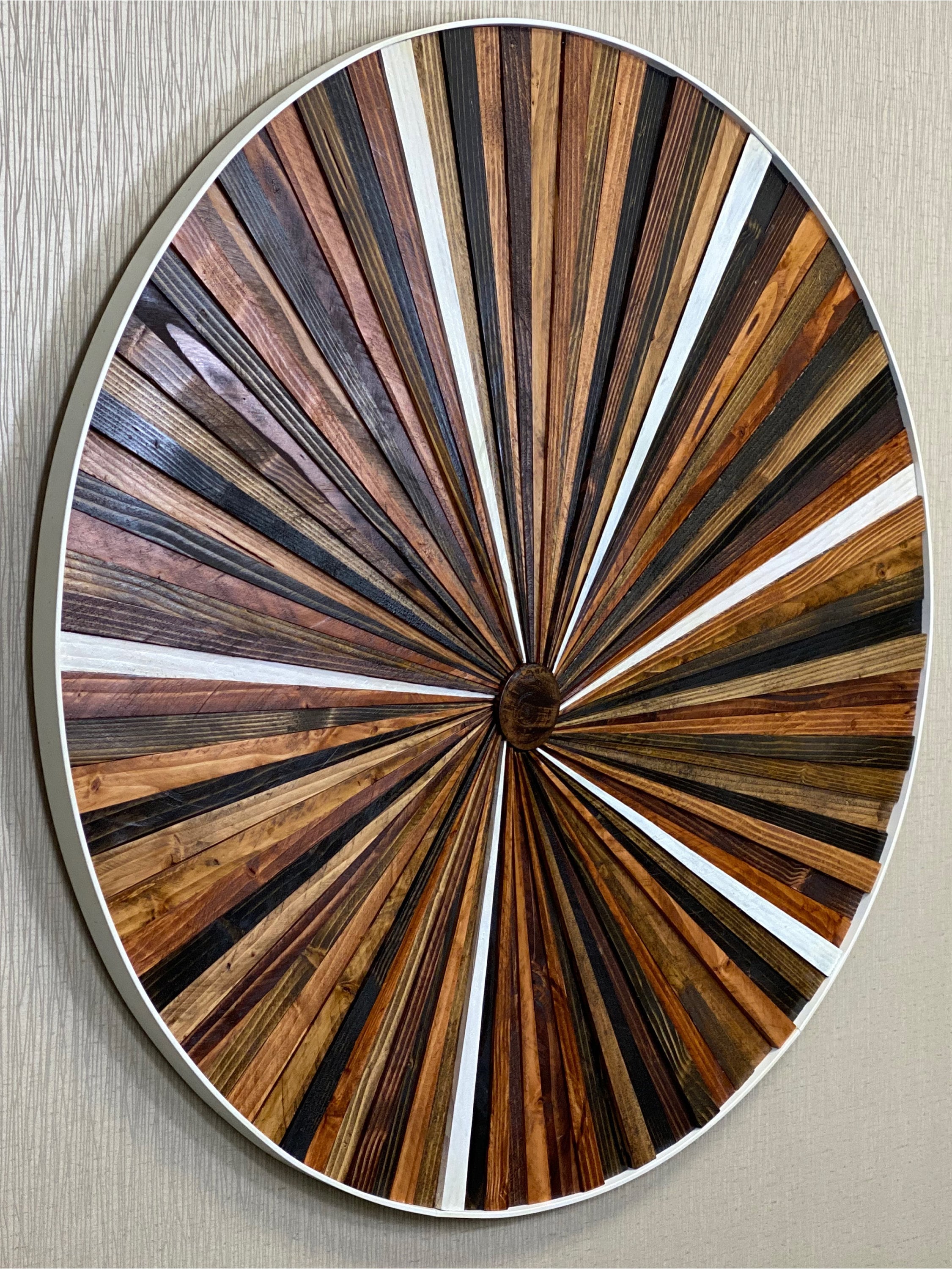 Round Wood Art Circle Wood Wall Art Large Wall Art Natural | Etsy