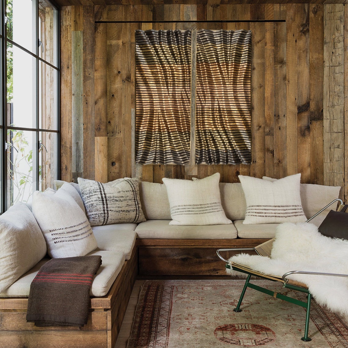 Unique Wall Art for Living Room Set of 2 Wall Art Parametric | Etsy