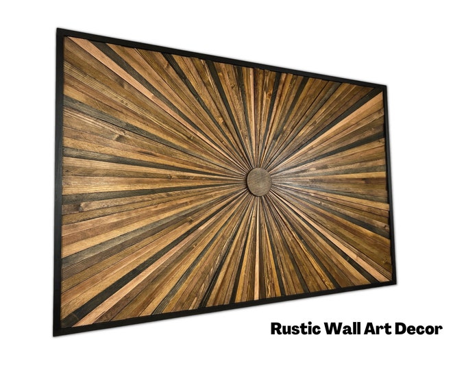 Unique Wood Wall Decor, Rustic Wall Decor, 3D Wood Wall Art, Living Room Wall Decor, Parametric Wood Art, Farmhouse Decor, FREE SHIPPING!