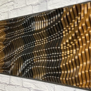 Wood Textured Wall Art, Large Wood Wall Panel, Unique Acoustic Panel, Modern Wall Art, Wood Sound Diffuser, Handcrafted Wood Wall Sculpture