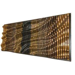 Parametric Wood Wall Art, Unique Acoustic Panel, Textured Wall Art, Wood Wall Decor, Sound Diffuser, Wood Wall sculpture, Wood Wall Panel