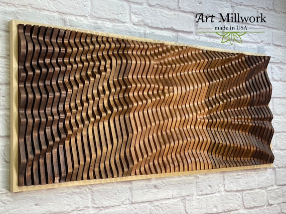 Wood Panel Wall Art Wood Wall Sculpture Wood Wall Panel | Etsy