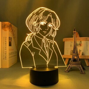 Attack on Titan Pieck Finger 3D Night Light AOT LED Lamp Anime Gifts 3D Illusion Anime Light Birthday Gifts
