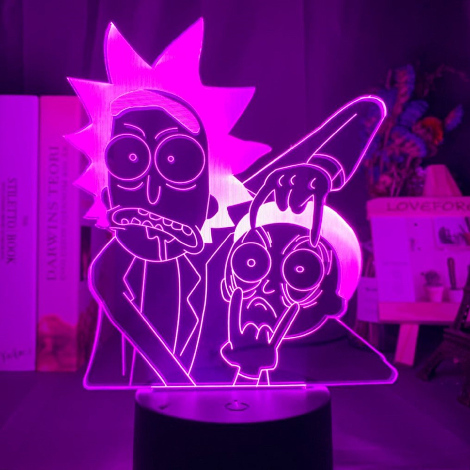 Rick and Morty Night Light 3D LED Light Rick and Morty Lamp 3D Etsy