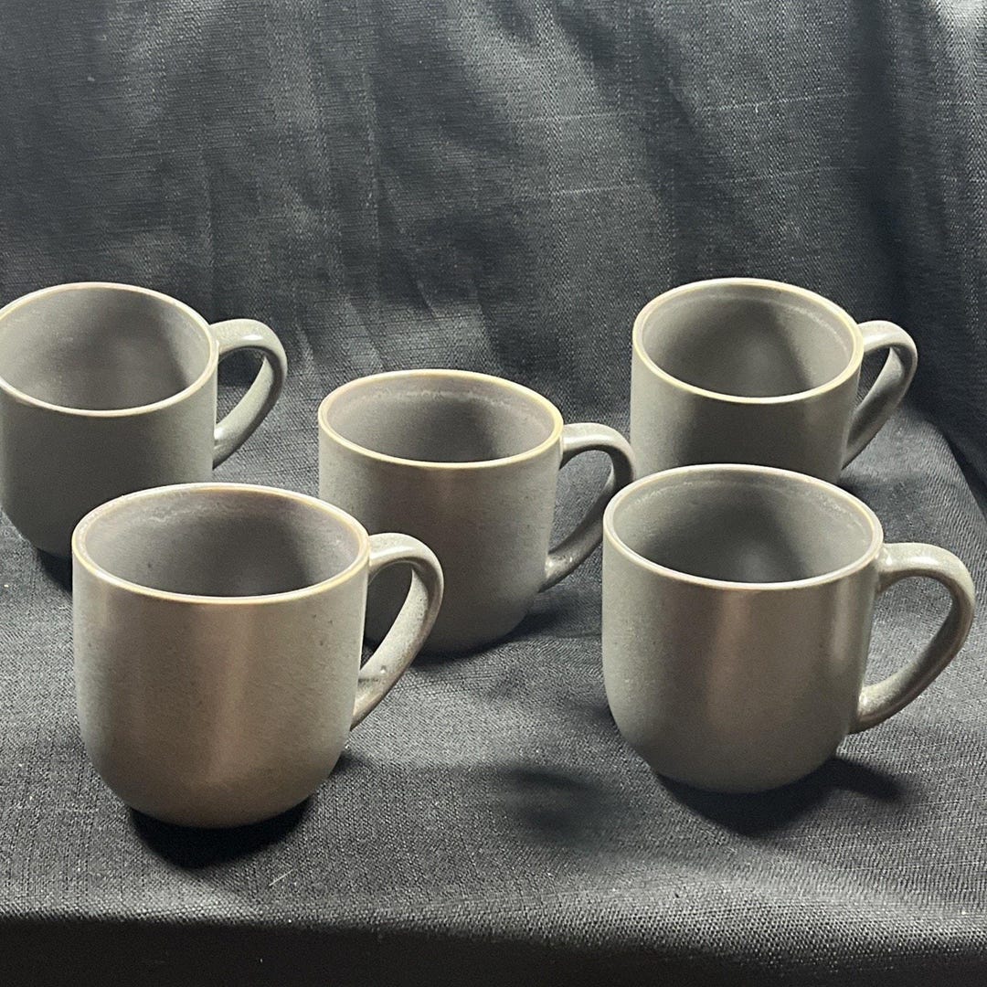 Project 62 Tilley Stoneware 12oz Coffee Mugs Cups Gray Set of 5 - Etsy