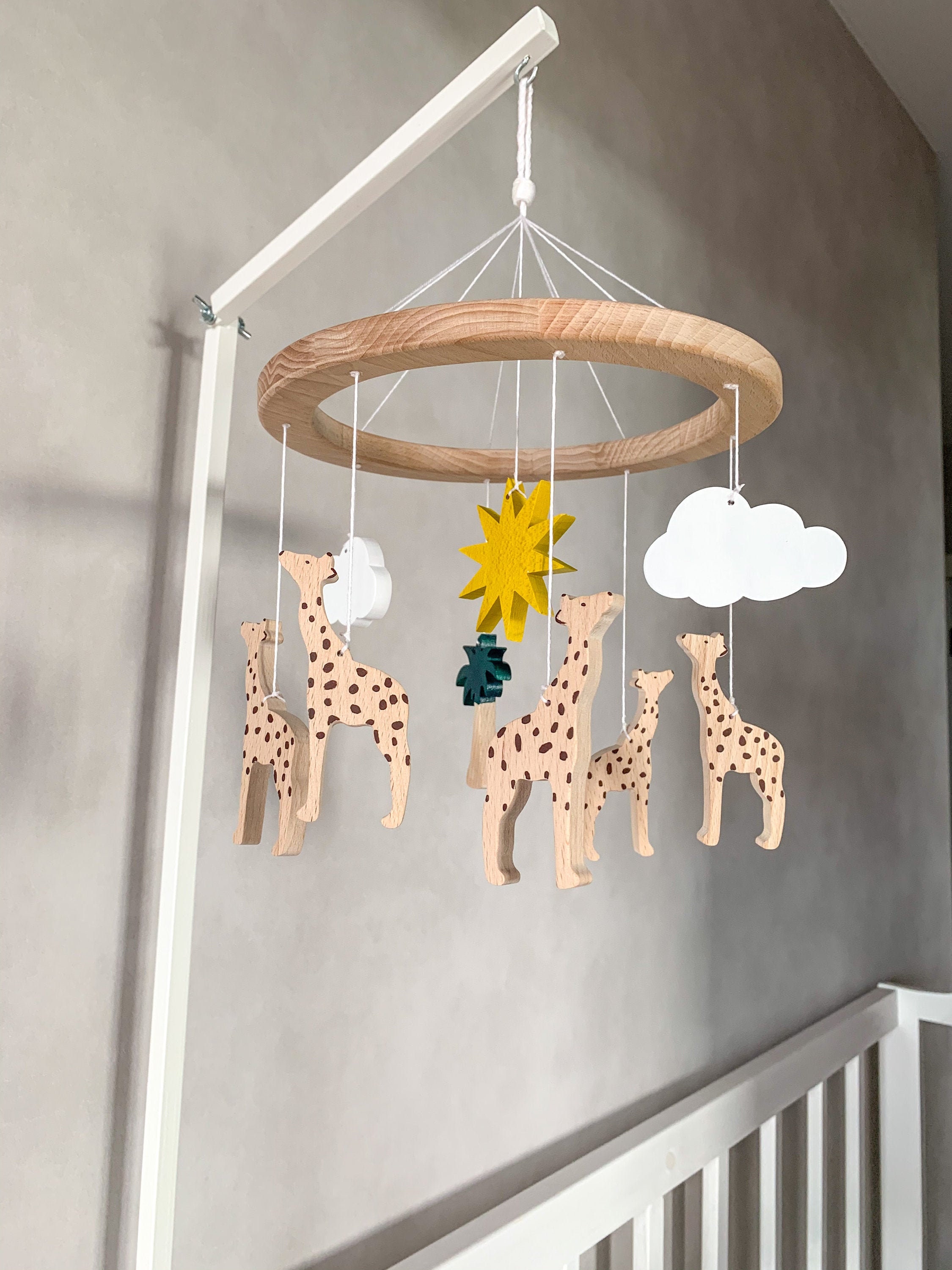 Giraffe mobile Crib mobile Safari mobile nursery mobile Etsy