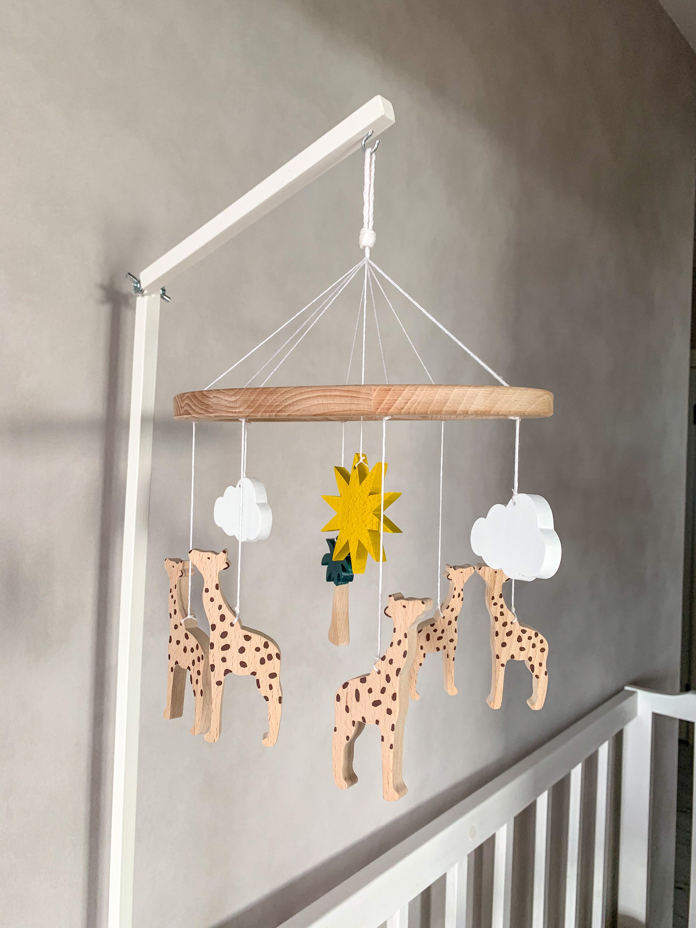 Giraffe mobile Crib mobile Safari mobile nursery mobile Etsy