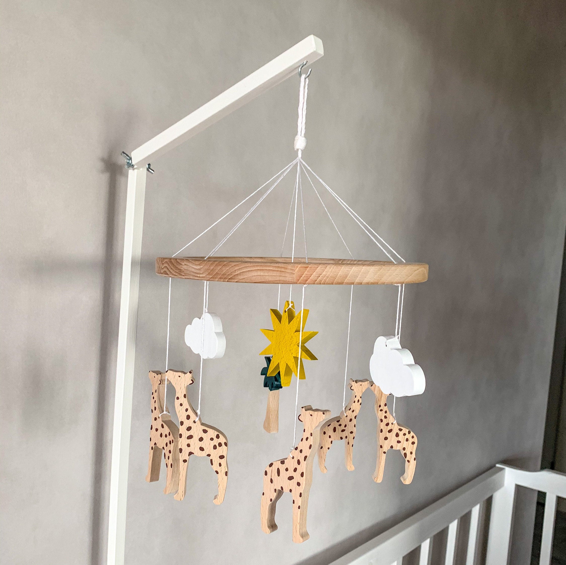 Giraffe mobile Crib mobile Safari mobile nursery mobile Etsy