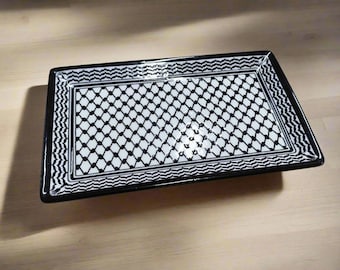 Handmade Palestinian Ceramic Tray Unique Home Décor Gift
