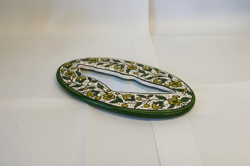 Handmade Ceramic Palestine Map Silhouette Wall Mirror image 9