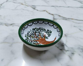 Handmade Hebron Ceramic Serving Bowl | Palestinian Pottery, Food-Safe , Hand-Painted Design
