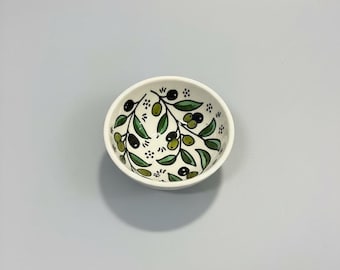 Handcrafted Ceramic Sauce  Dip Bowls – 3.5 Inch | Kuffiyeh, Blue  Yellow, Orange Designs