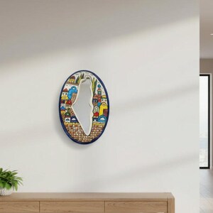 handmade ceramic mirror made in Hebron Palestine