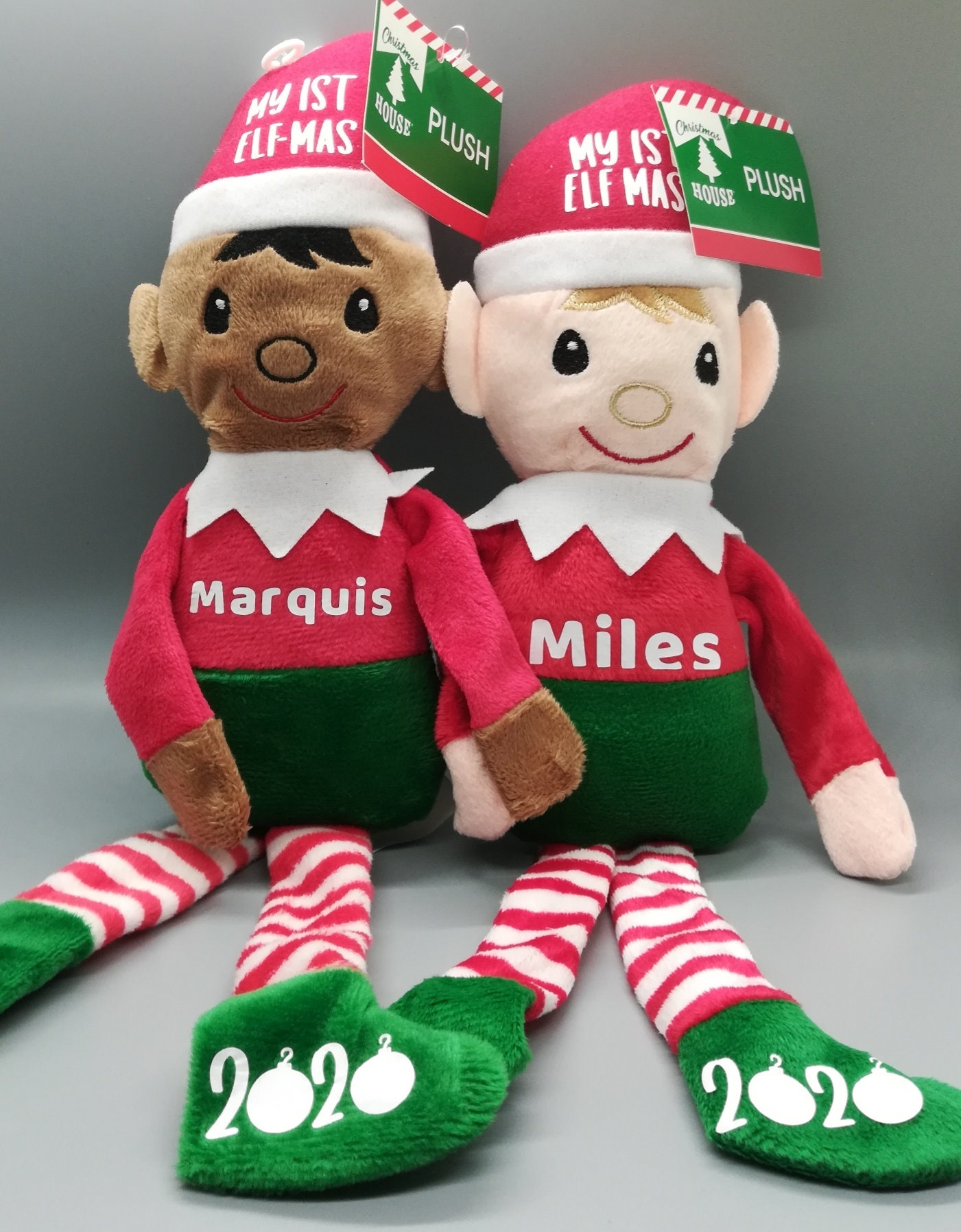 Custom Non-gendered Christmas Plush Multi-skin Tone Elf | Personalized ...