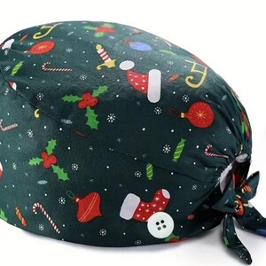 Christmas scrub cap/hat