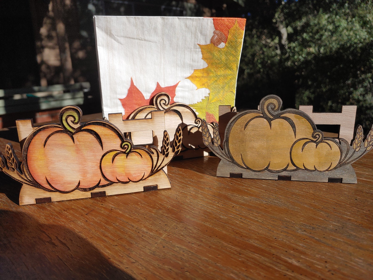SVG Pumpkin Napkin Holder and Napkin Rings Etsy