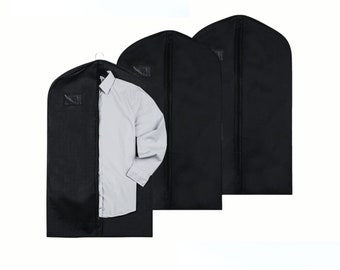 44 Inches 100% Premium Cotton Twill Suit Cover, Wedding Dress & Coat Garment Bag