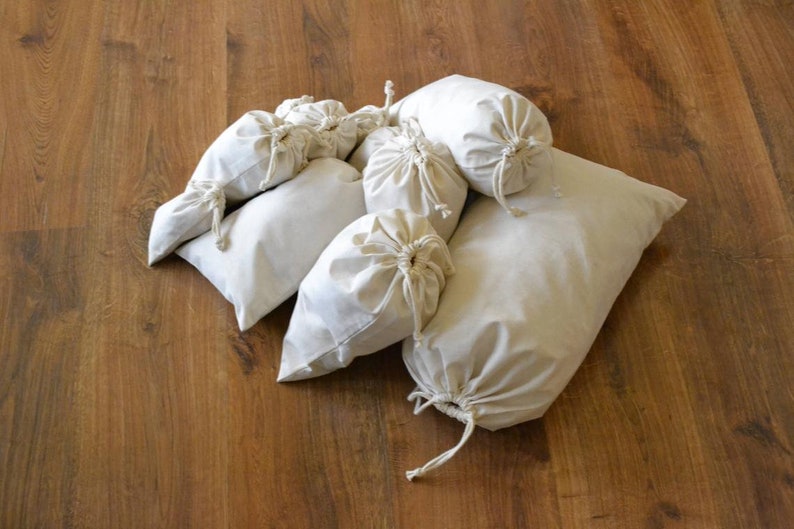 5 x 7 Inches Cotton Muslin Bags 100/% Organic Cotton Double Drawstring Eco-friendly Reusable Premium Quality Muslin Bags