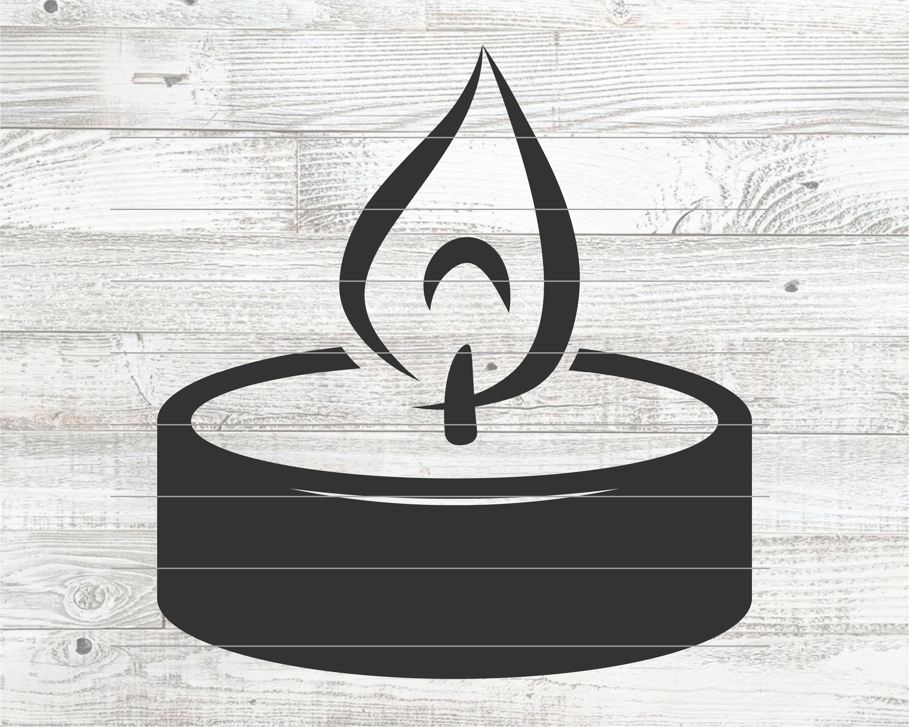 Candle SVG. Small burning candle for Christmas spa Etsy