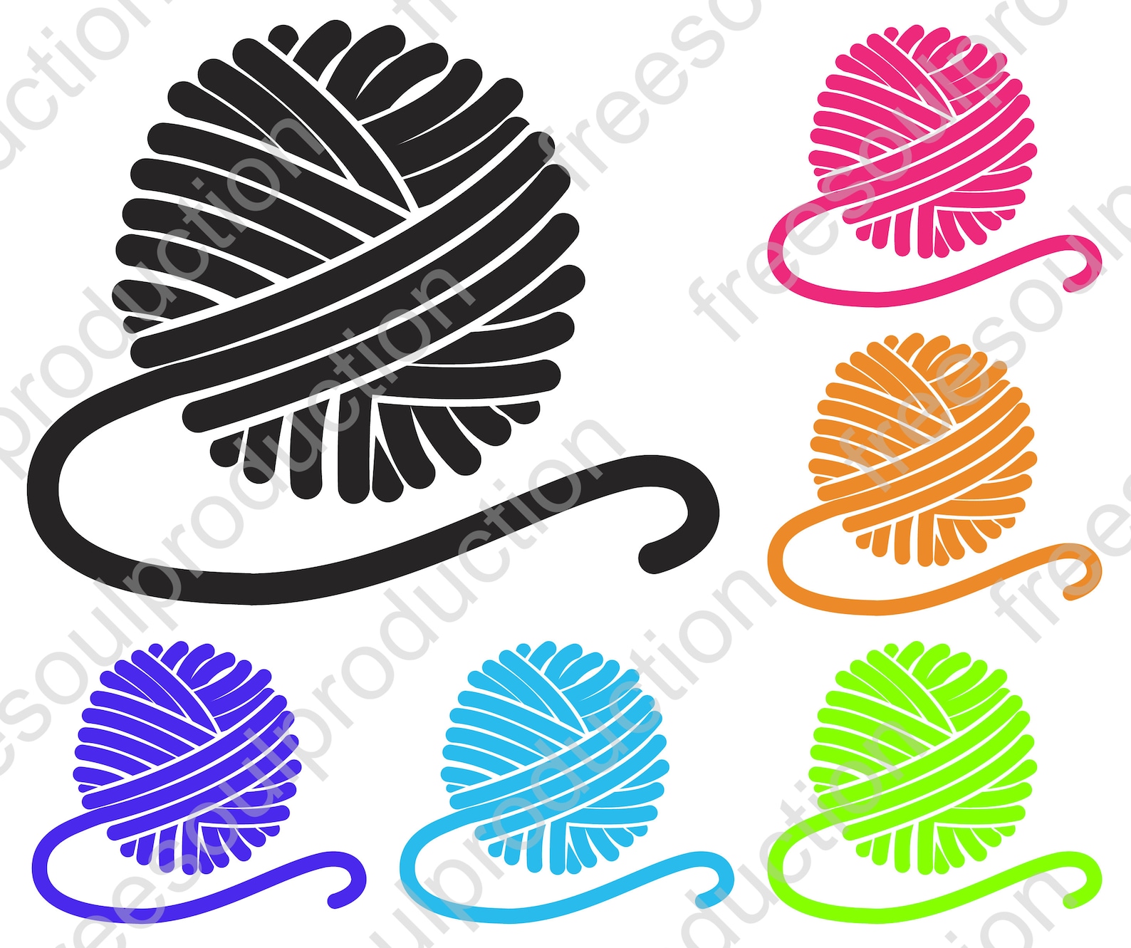 Knitting Yarn Ball Svg. Knitting Svg. Crochet Svg. Yarn Ball Etsy